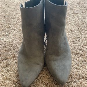 Gray Suede booties
